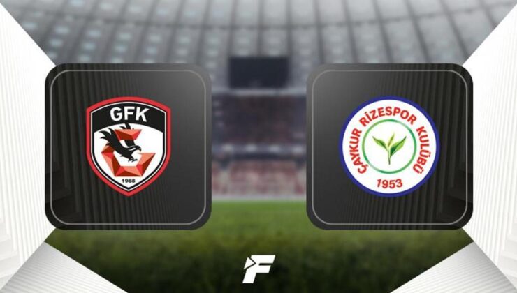 Gaziantep FK – Çaykur Rizespor maçı (CANLI)
